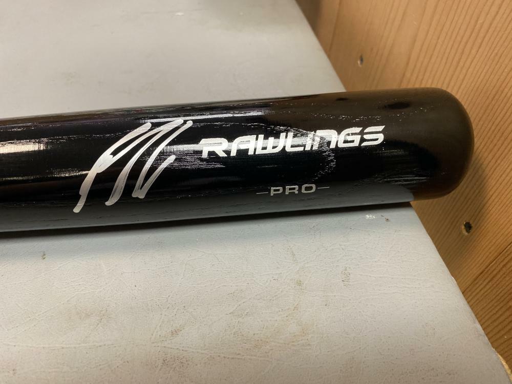SETH BEER ARIZONA DIAMONDBACKS SIGNED AUTO RAWLINGS BLACK BAT BECKETT R31180