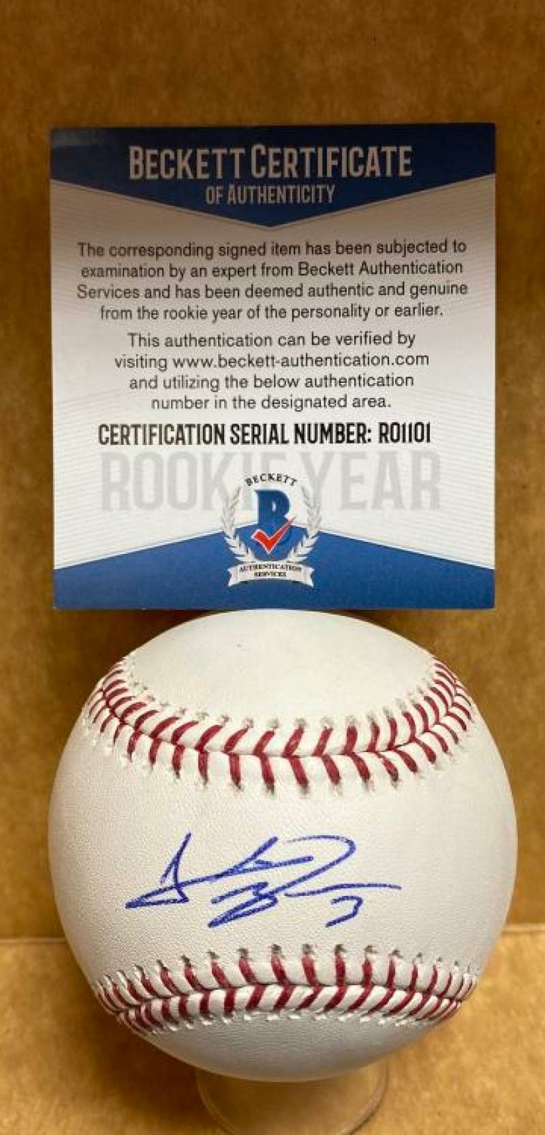 JOSE GOMEZ PHILADELPHIA PHILLIES ROOKIE YEAR SIGNED M.L. BASEBALL BECKETT R01101
