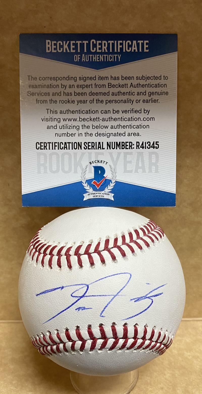 THOMAS SZAPUCKI NEW YORK METS ROOKIE YEAR SIGNED M.L. BASEBALL BECKETT R41345