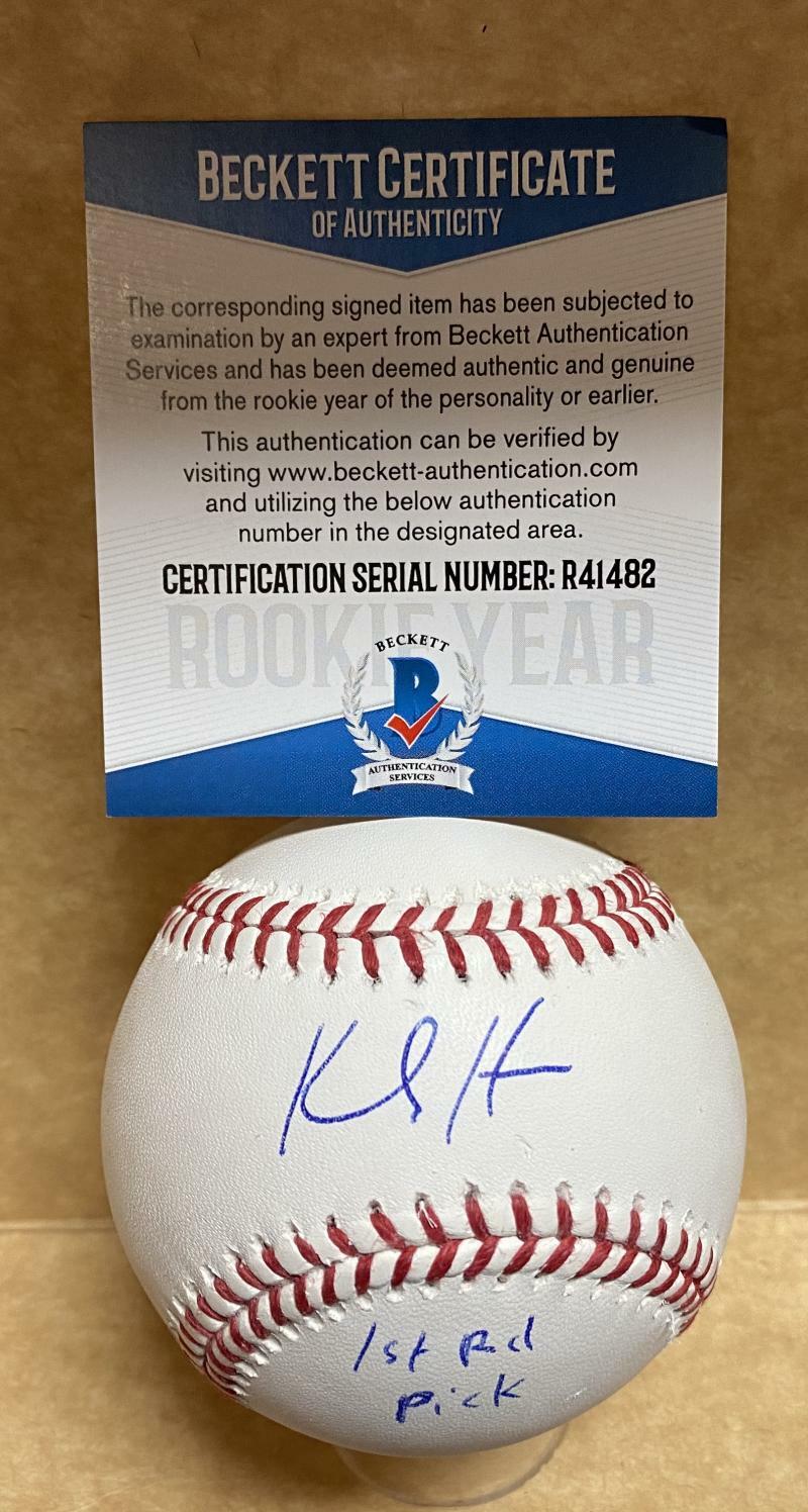KODY HOESE LOS ANGELES DODGERS 1ST ROUND PICK SIGNED M.L. BASEBALL R41482
