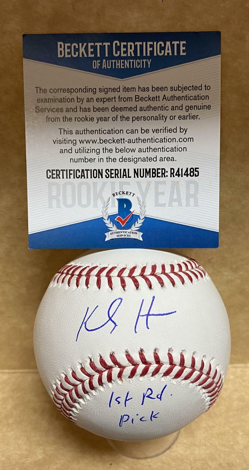 KODY HOESE LOS ANGELES DODGERS 1ST ROUND PICK SIGNED M.L. BASEBALL R41485