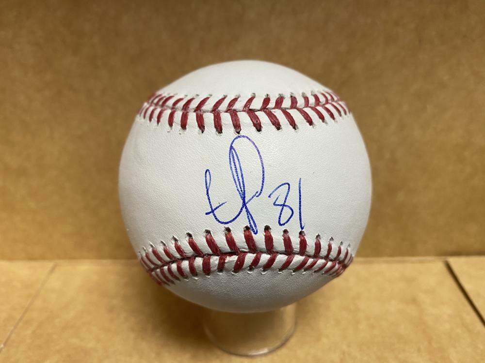 EDUARDO PAREDES LOS ANGELES ANGELS SIGNED AUTOGRAPHED M.L. BASEBALL W/ COA