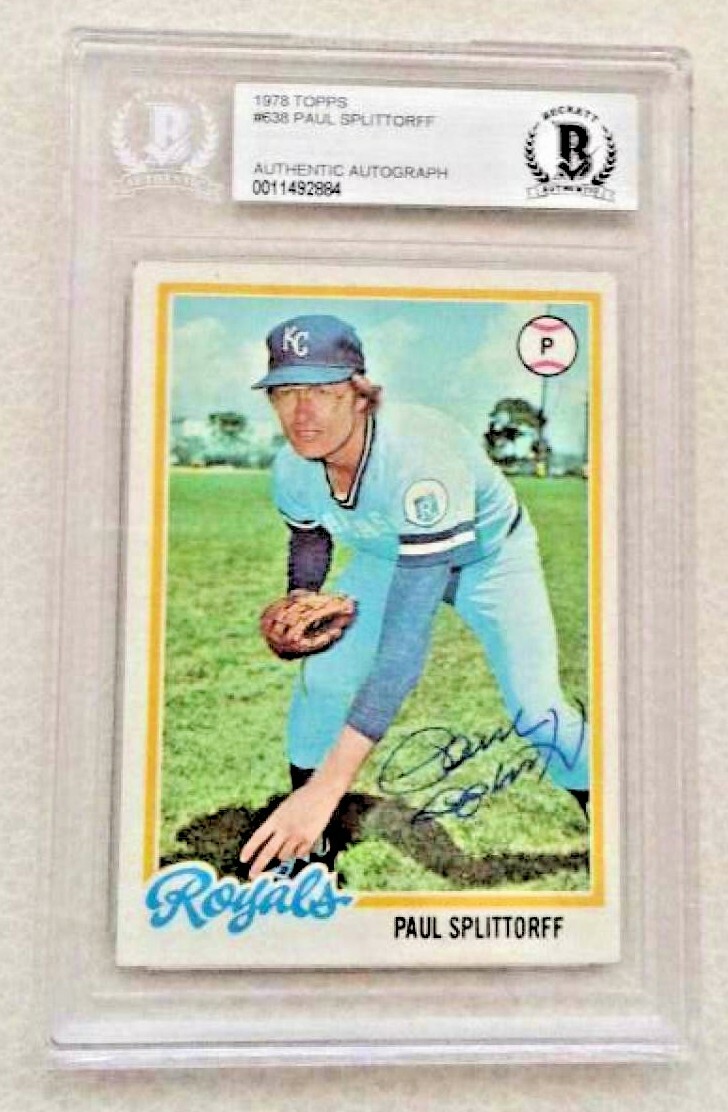 1978 TOPPS PAUL SPLITTORFF #638 ROYALS