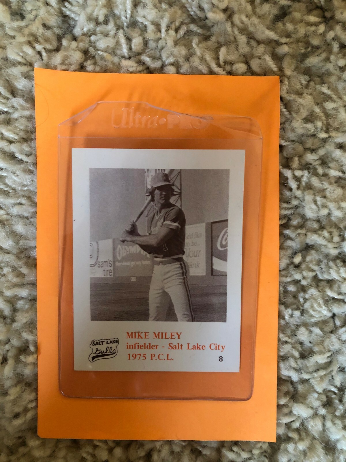 MIKE MILEY 1975 SALT LAKE CITY RARE PCL MINOR LEAGUE CARD