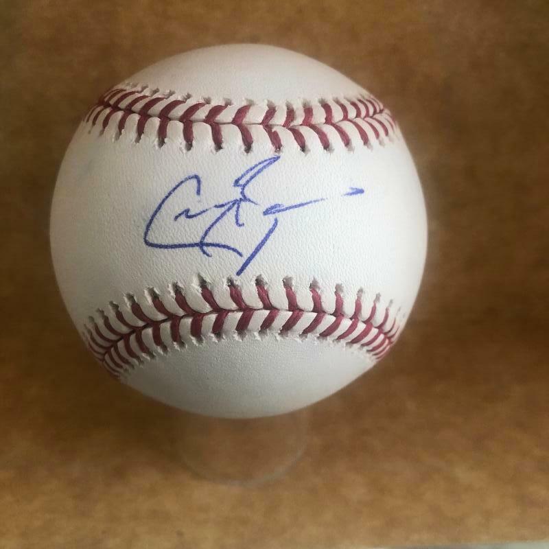GREG BIRD NEW YORK YANKEES SIGNED AUTOGRAPHED M.L. BASEBALL BECKETT D27838