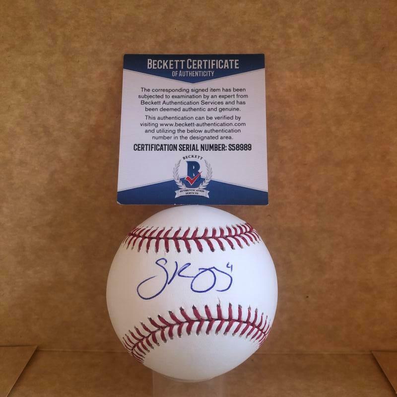 SCOTT KINGERY PHILADELPHIA PHILLIES SIGNED AUTOGRAPHED M.L. BASEBALL BECKETT S58