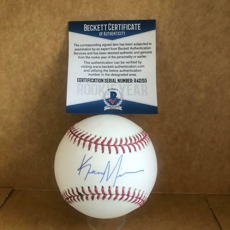 KAMERON MISNER MIAMI MARLINS ROOKIE YEAR SIGNED AUTO M.L. BASEBALL BAS R42155