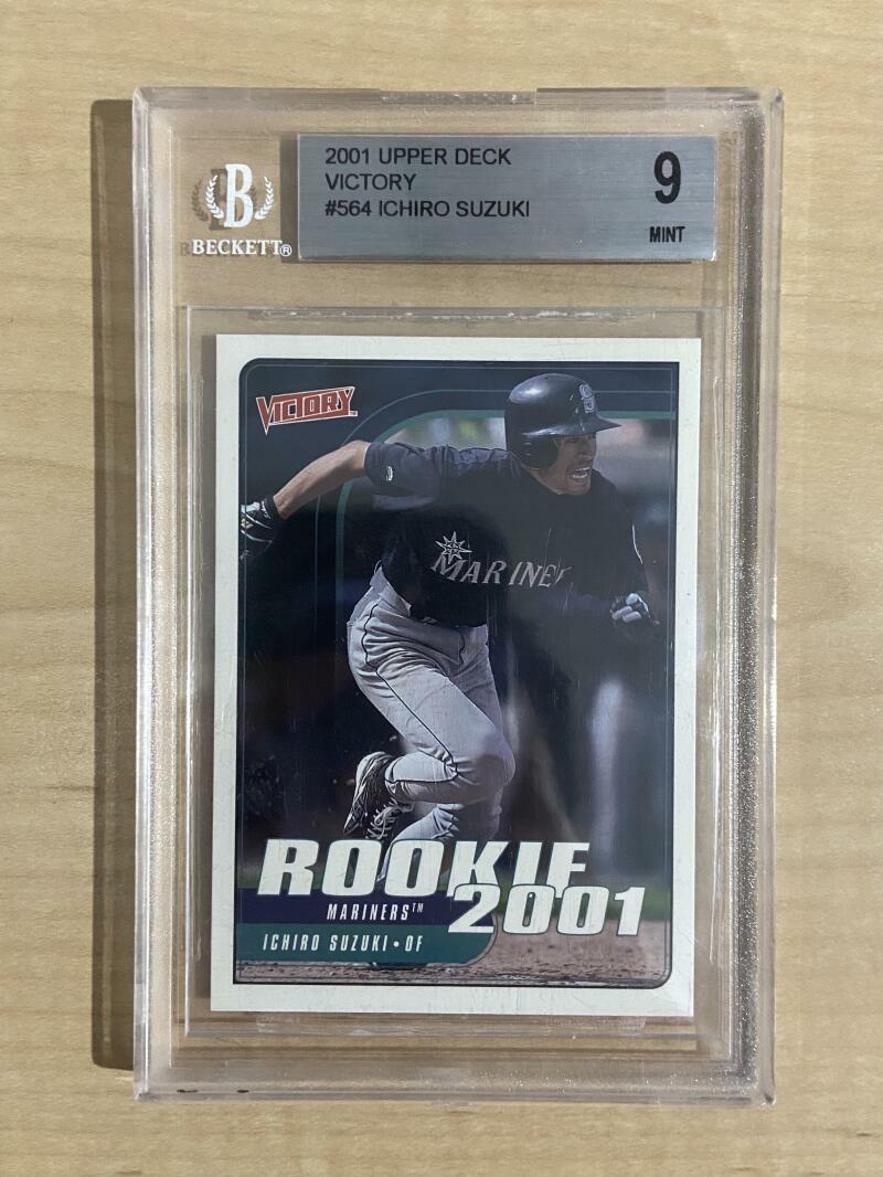2001 UPPER DECK VICTORY ICHIRO SUZUKI BECKETT 9 MINT