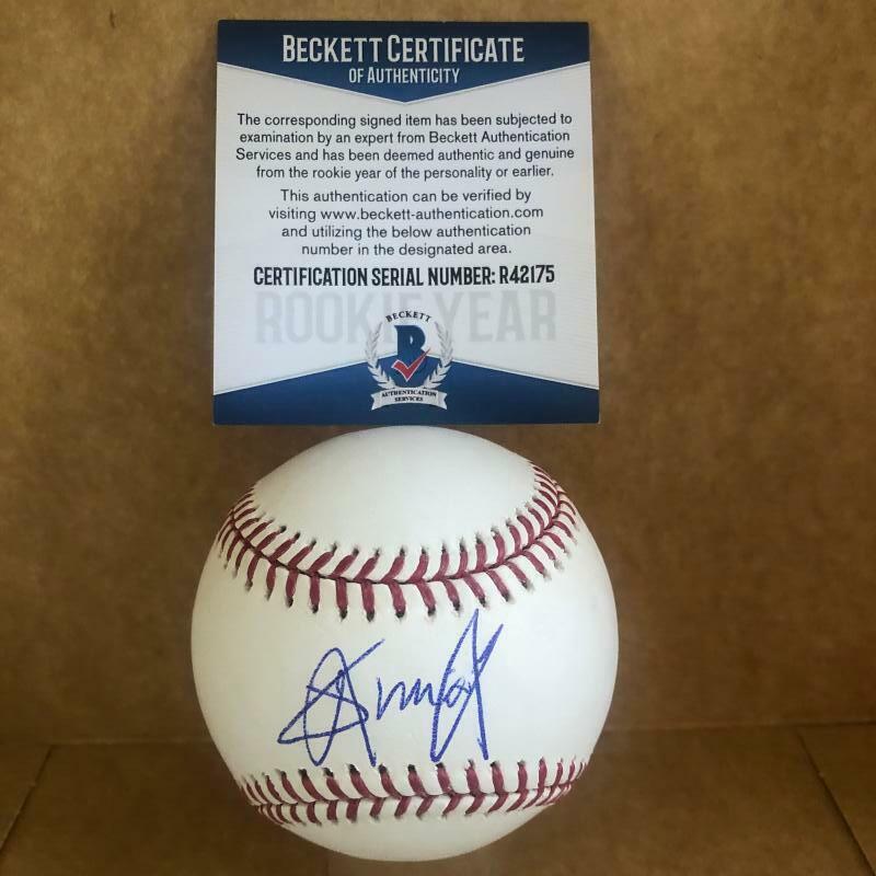 JUNIOR FERNANDEZ ST. LOUIS CARDINALS ROOKIE YEAR SIGNED M.L. BASEBALL BECKETT