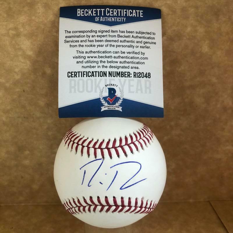 DAVID PARKINSON PHILADELPHIA PHILLIES ROOKIE YEAR SIGNED AUTOM.L. BASEBALL BAS