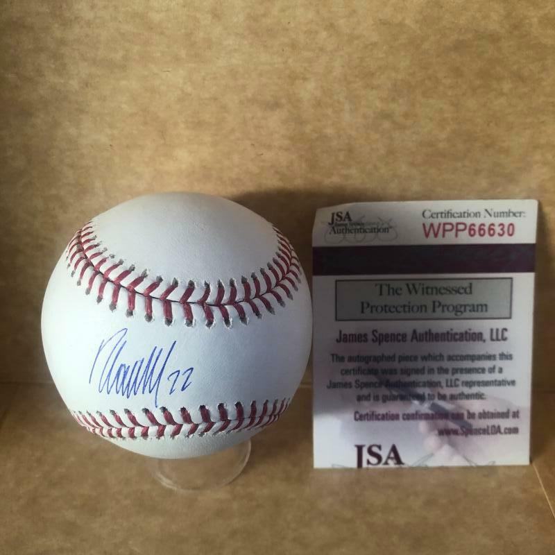 RAMON LAUREANO OAKLAND A'S SIGNED AUTOGRAPHED M.L. BASEBALL JSA WPP66630