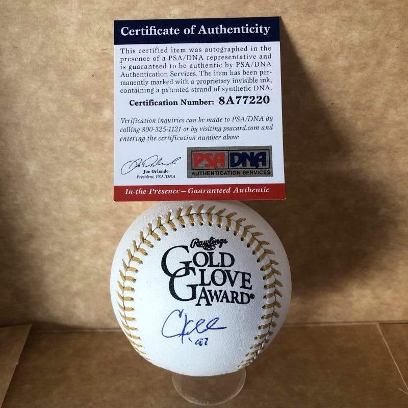 CHUCK KNOBLAUGH 91 YANKEES SIGNED AUTOGRAPHED M.L. BASEBALL PSA 8A77220