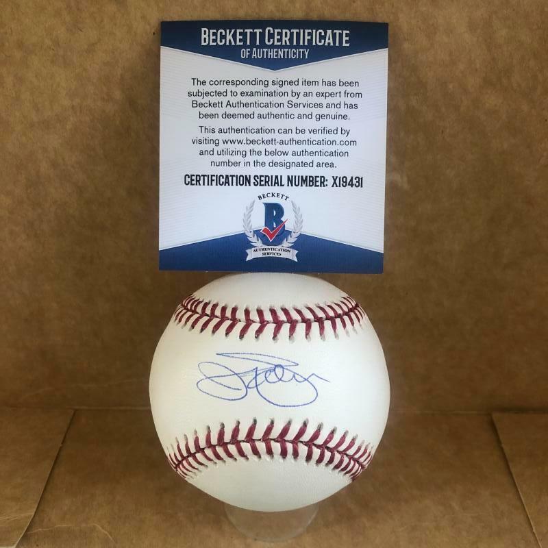 JIM PALMER BALTIMORE ORIOLES SIGNED AUTOGRAPHED A.L. BASEBALL BECKETT X19431