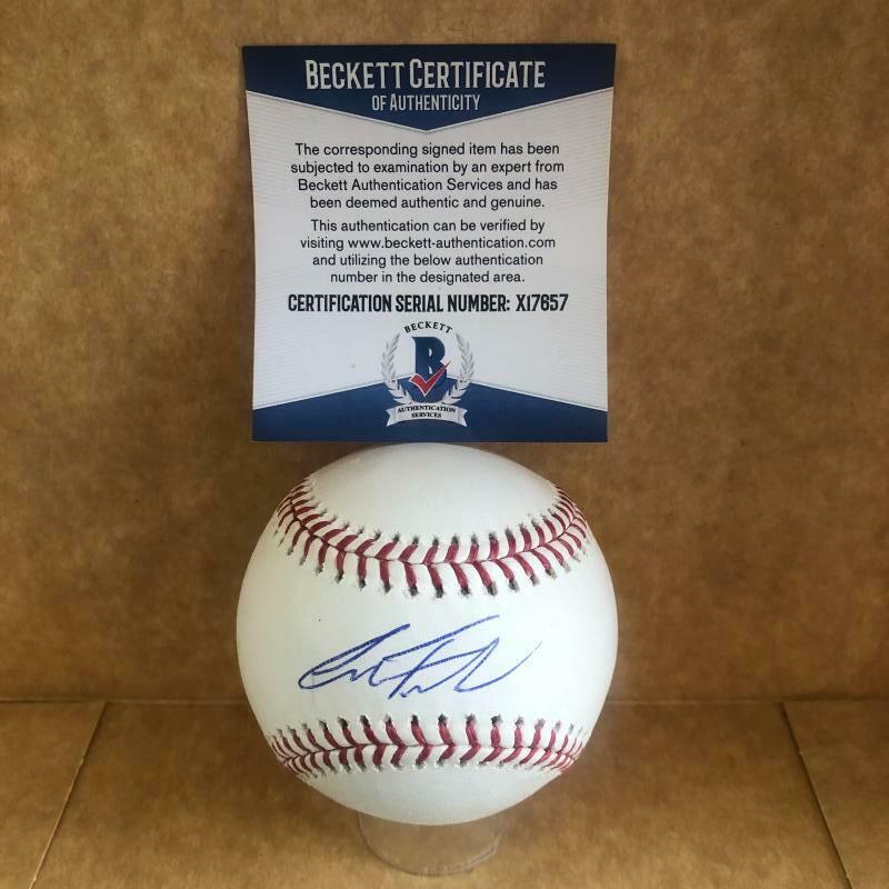 ALEX FAEDO DETROIT TIGERS SIGNED AUTOGRAPHED M.L. BASEBALL BECKETT X17657