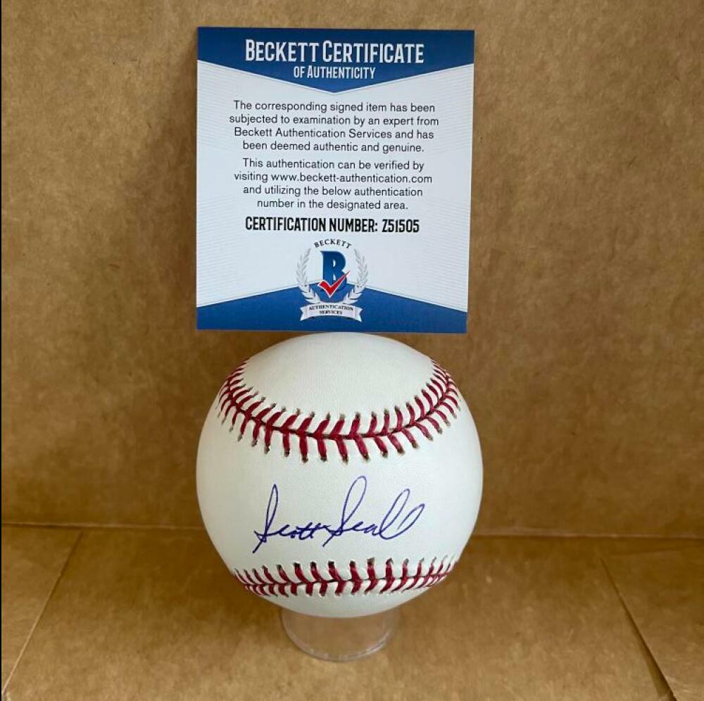 SCOTT SEABOL YANKEES/CARDINALS SIGNED AUTO M.L. BASEBALL BECKETT Z51505