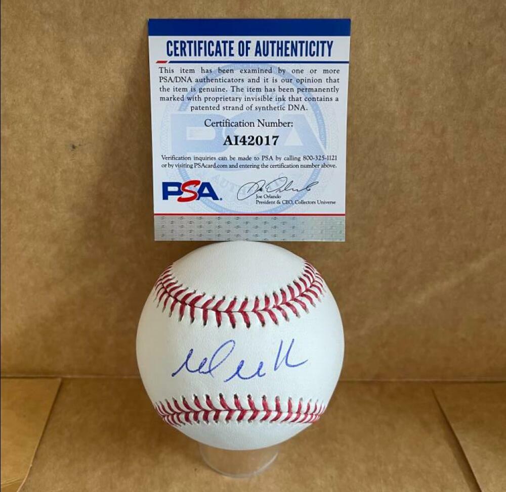 MARK MULDER CARDINALS/A'S SIGNED AUTOGRAPHED M.L BASEBALL PSA A142017