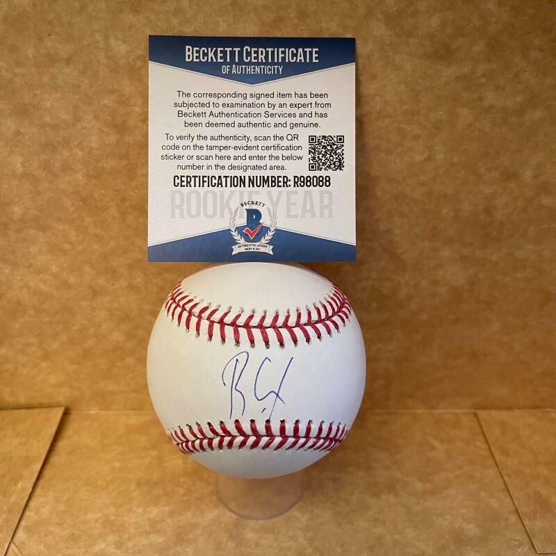 ROBERT PUASON OAKLAND A'S ROOKIE YEAR SIGNED M.L. BASEBALL BAS R98088