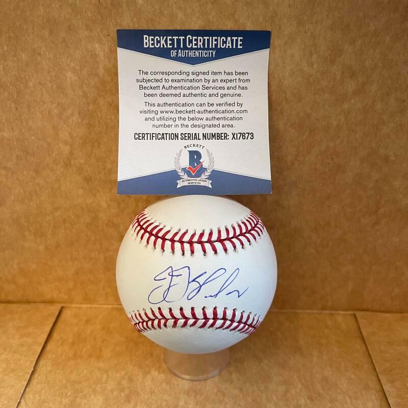 J.J. BLEDAY MIAMI MARLINS SIGNED AUTO M.L. BASEBALL BAS X17673