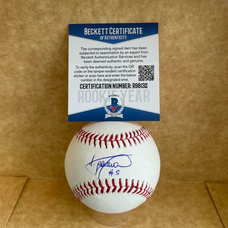 LUIS GARCIA PHILADELPHIA PHILLIES ROOKIE YEAR SIGNED AUTO M.L. BASEBALL BAS R981