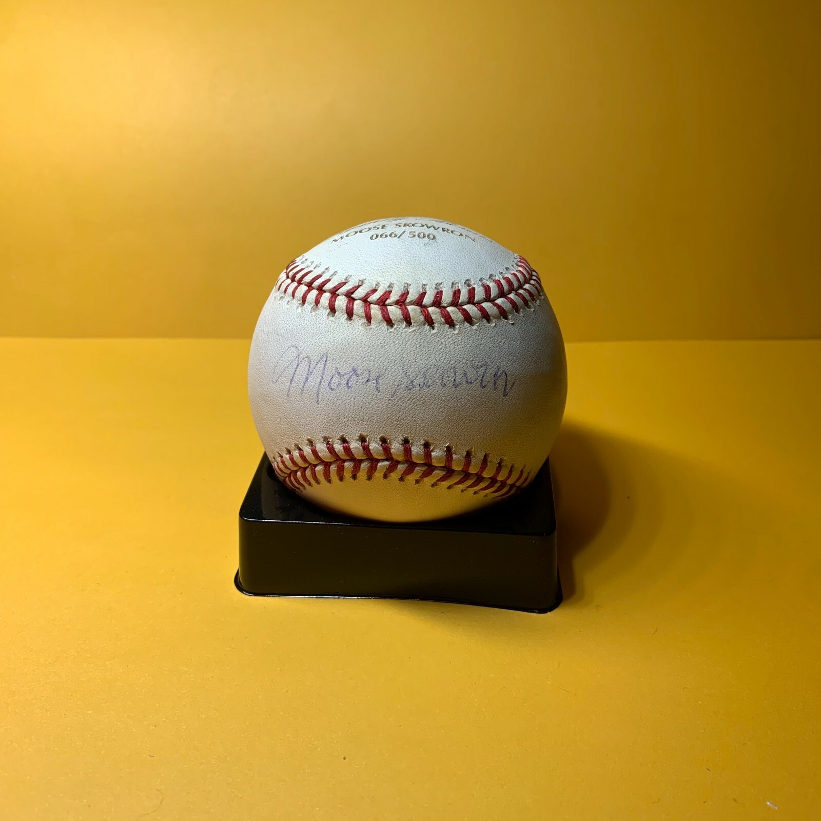 MOOSE SKOWRON SIGNED TOPPS ABSOLUTE MEMORABILIA BASEBALL W/ COA