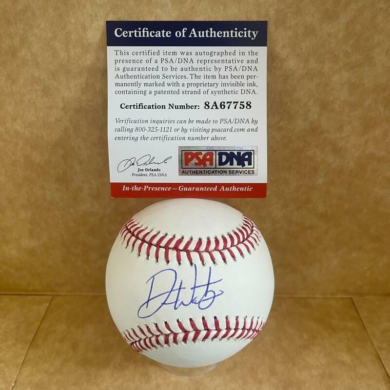 DREW WATERS ATLANTA BRAVES SIGNED AUTOGRAPHED M.L. BASEBALL PSA/DNA