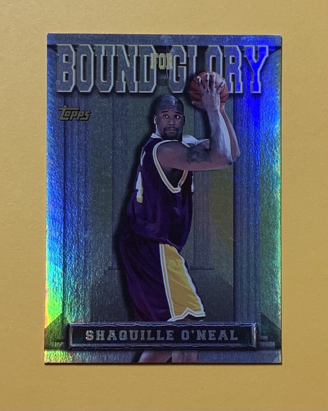 1997 TOPPS BOUND FOR GLORY SHAQUILLE O'NEAL #BG 12 LAKERS HOF
