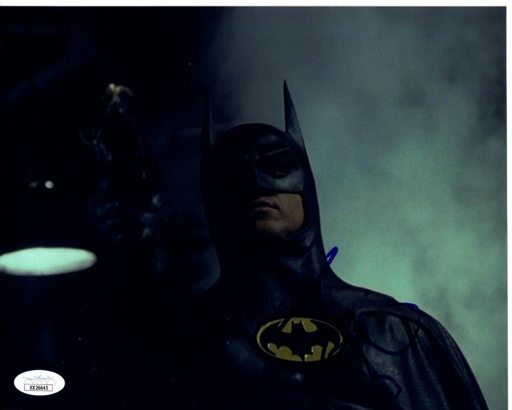 MICHAEL KEATON signed 8x10 BATMAN BRUCE WAYNE photo JSA LOA