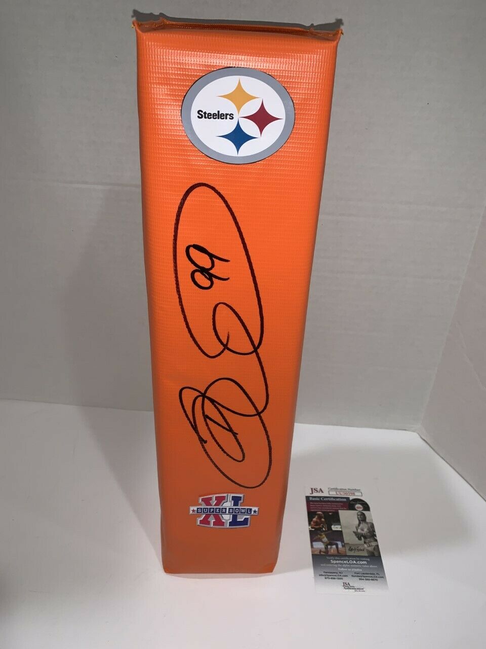 Brett Keisel Autographed/Signed Pittsburgh Steelers Black XL