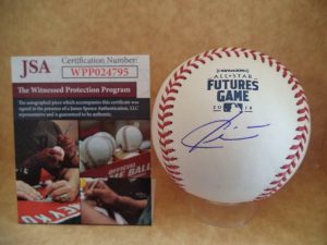 CARTER KIEBOOM NATIONALS SIGNED 2018 FUTURES GAME BASEBALL JSA WITNESS WPP024795 COLLECTIBLE MEMORABILIA