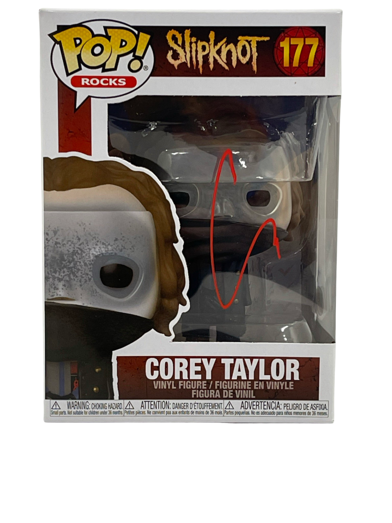 COREY TAYLOR SIGNED FUNKO POP FIGURE SLIPKNOT AUTOGRAPH PROOF BECKETT ...