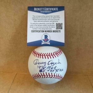 DANNY OZARK 1976 MGR OF THE YEAR SIGNED AUTOGRAPHED M.L. BASEBALL BAS BA26272 COLLECTIBLE MEMORABILIA