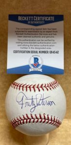 FRITZ PETERSON NEW YORK YANKEES SIGNED AUTOGRAPHED M.L. BASEBALL BECKETT Q64542 COLLECTIBLE MEMORABILIA