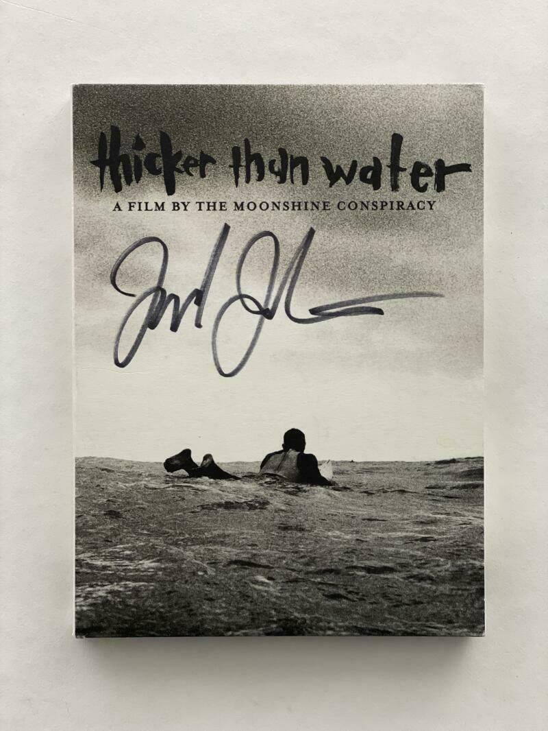 JACK JOHNSON SIGNED AUTOGRAPH THICKER THAN WATER DVD & CD - IN