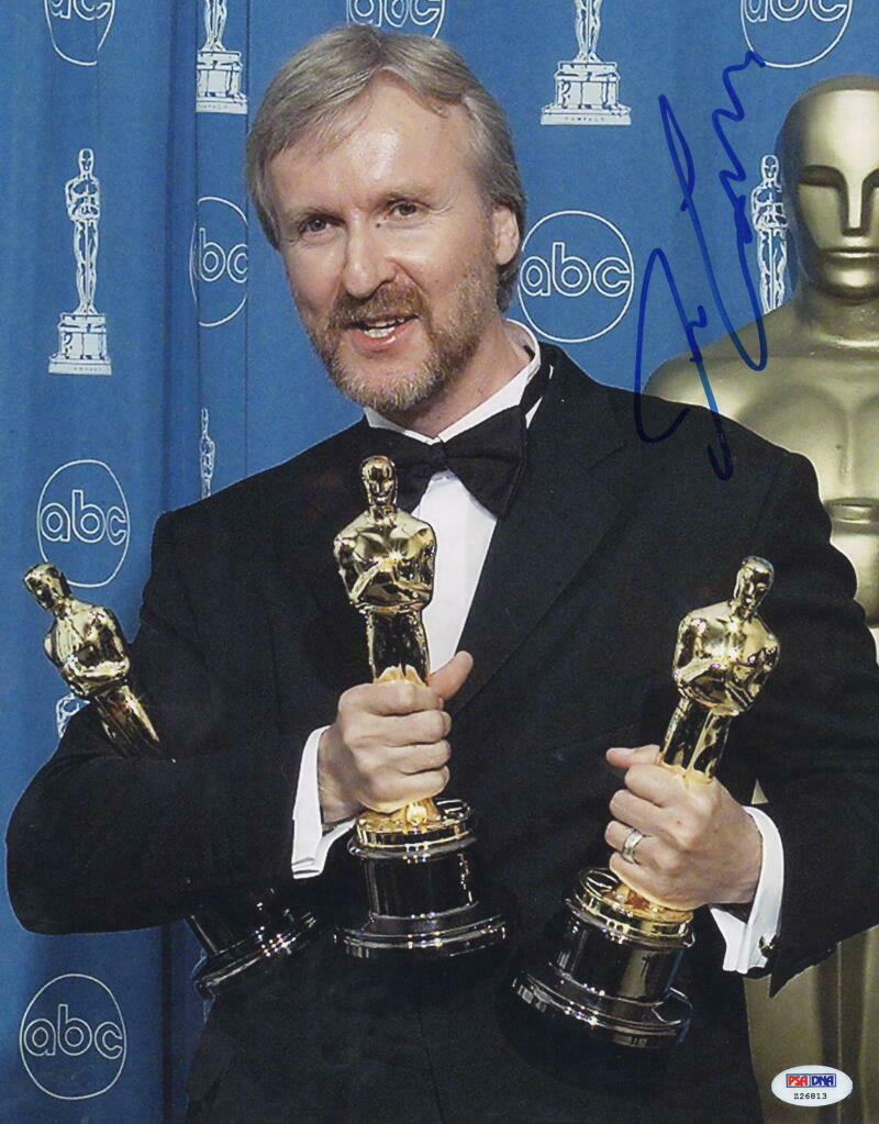 JAMES CAMERON SIGNED 11X14 PHOTO AUTHENTIC AUTOGRAPH OSCAR WINNER PSA DNA COA