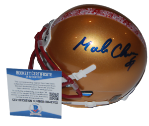 MARK CHUMURA SIGNED (BOSON COLLEGE EAGLES) MINI FOOTBALL HELMET BECKETT BD42702 COLLECTIBLE MEMORABILIA