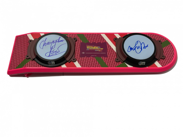 MICHAEL J FOX CHRISTOPHER LLOYD SIGNED BACK TO THE FUTURE HOVERBOARD ...