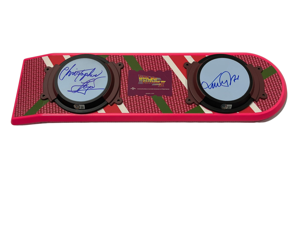 Michael J Fox Christopher Lloyd Signed Back To The Future Hoverboard 