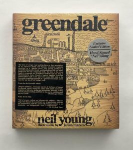 NEIL YOUNG SIGNED AUTOGRAPH SEALED LIMITED EDITION “GREENDALE” BOOK – HARVEST COLLECTIBLE MEMORABILIA