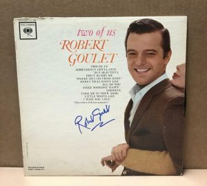 ROBERT GOULET “TWO OF US” SIGNED VINYL LP RECORD W/COA COLLECTIBLE MEMORABILIA