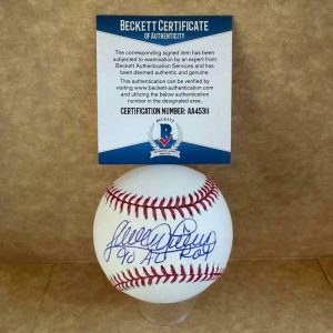 SANDY ALOMAR JR. 90 AL ROY SIGNED AUTOGRAPHED M.L. BASEBALL BAS AA45311