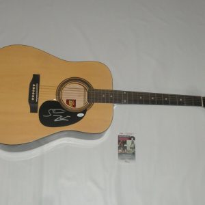 STEVE EARLE SIGNED NATURAL ACOUSTIC GUITAR AUTOGRAPHED LEGEND RARE JSA COA