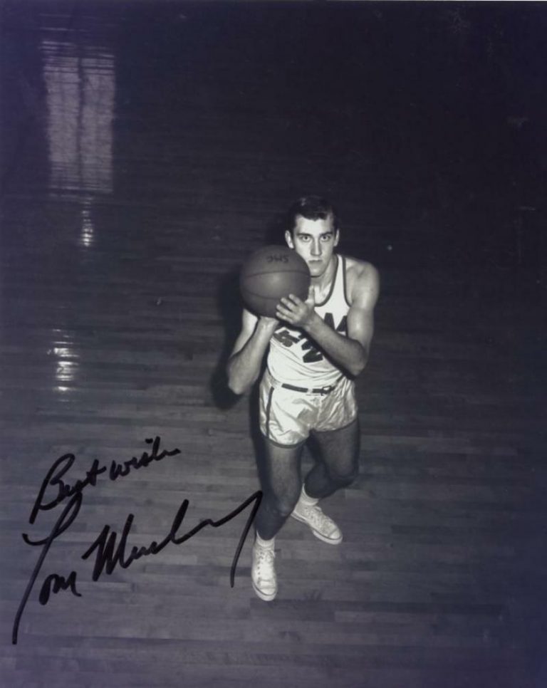 Tom Messuri TOM MESCHERY ST. MARY'S NBA STAR SIGNED AUTOGRAPHED 8X10 PHOTO W/COA ...
