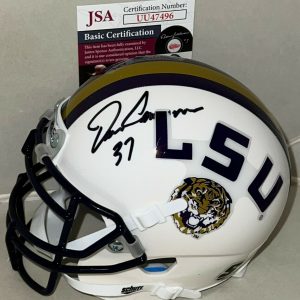 Tommy Casanova Bengals signed White LSU Tigers mini helmet autographed JSA