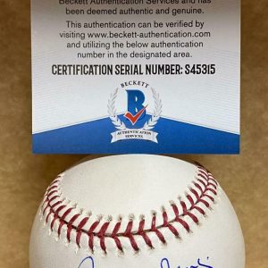 TOMMY DAVIS DODGERS 63 WS CHAMPS SIGNED AUTO M.L. BASEBALL BECKETT S45315