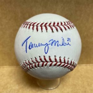 TOMMY MILONE TWINSMETS/NATS SIGNED AUTOGRAPHED M.L. BASEBALL W/ COA