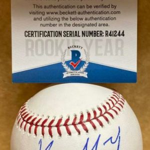 YOHANDY MORALES USA MIAMI HURRICANES ROOKIE YEAR SIGNED M.L. BASEBALL R41244