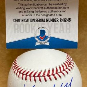YOHANDY MORALES USA MIAMI HURRICANES ROOKIE YEAR SIGNED M.L. BASEBALL R41245