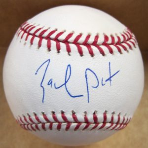 ZACK PUTNAM ROCKIES/INDIANS SIGNED AUTOGRAPHED M.L.BASEBALL W/COA