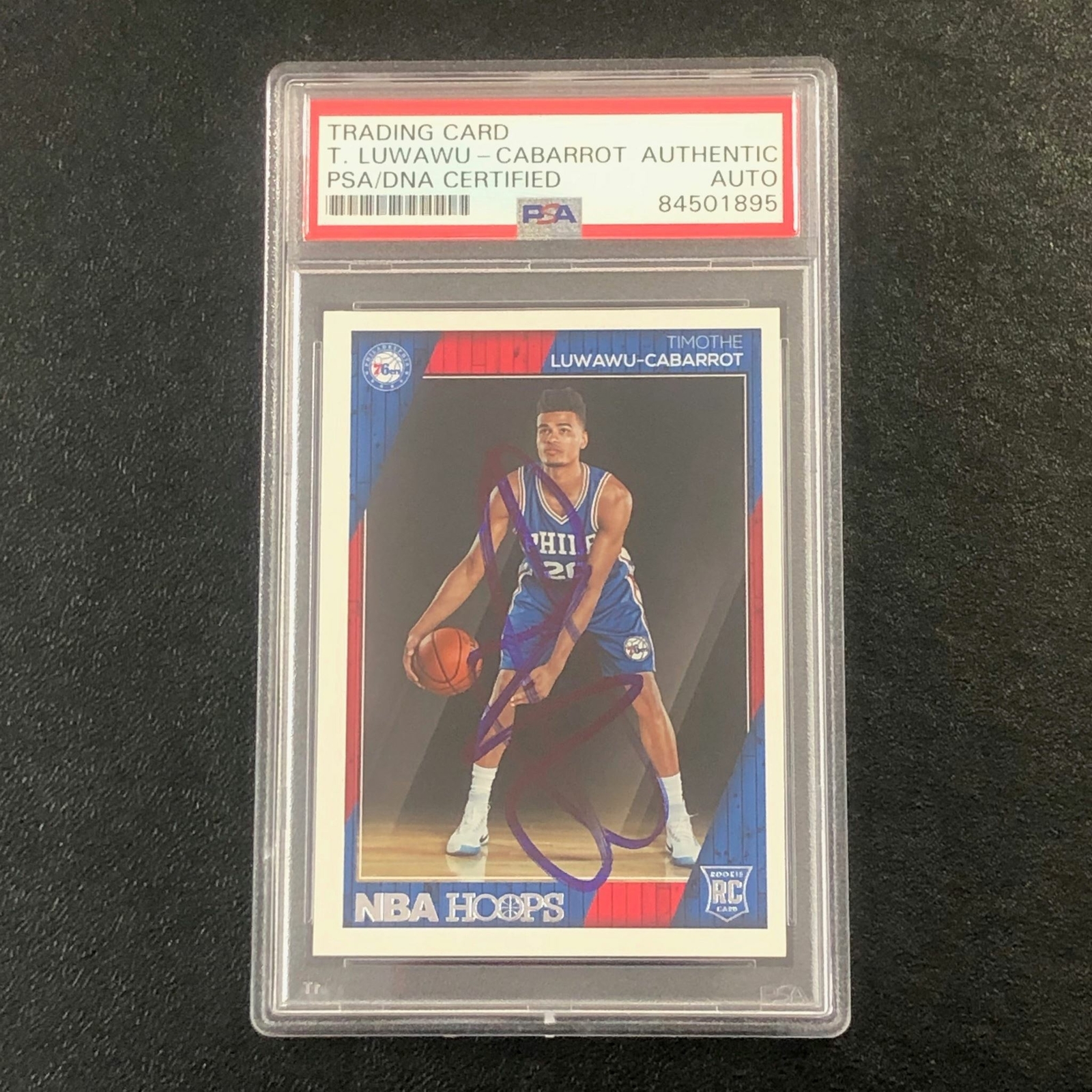 2016-17 NBA Hoops #280 Timothe Luwawu-Cabarrot Signed Card AUTO PSA Slabbed RC 7