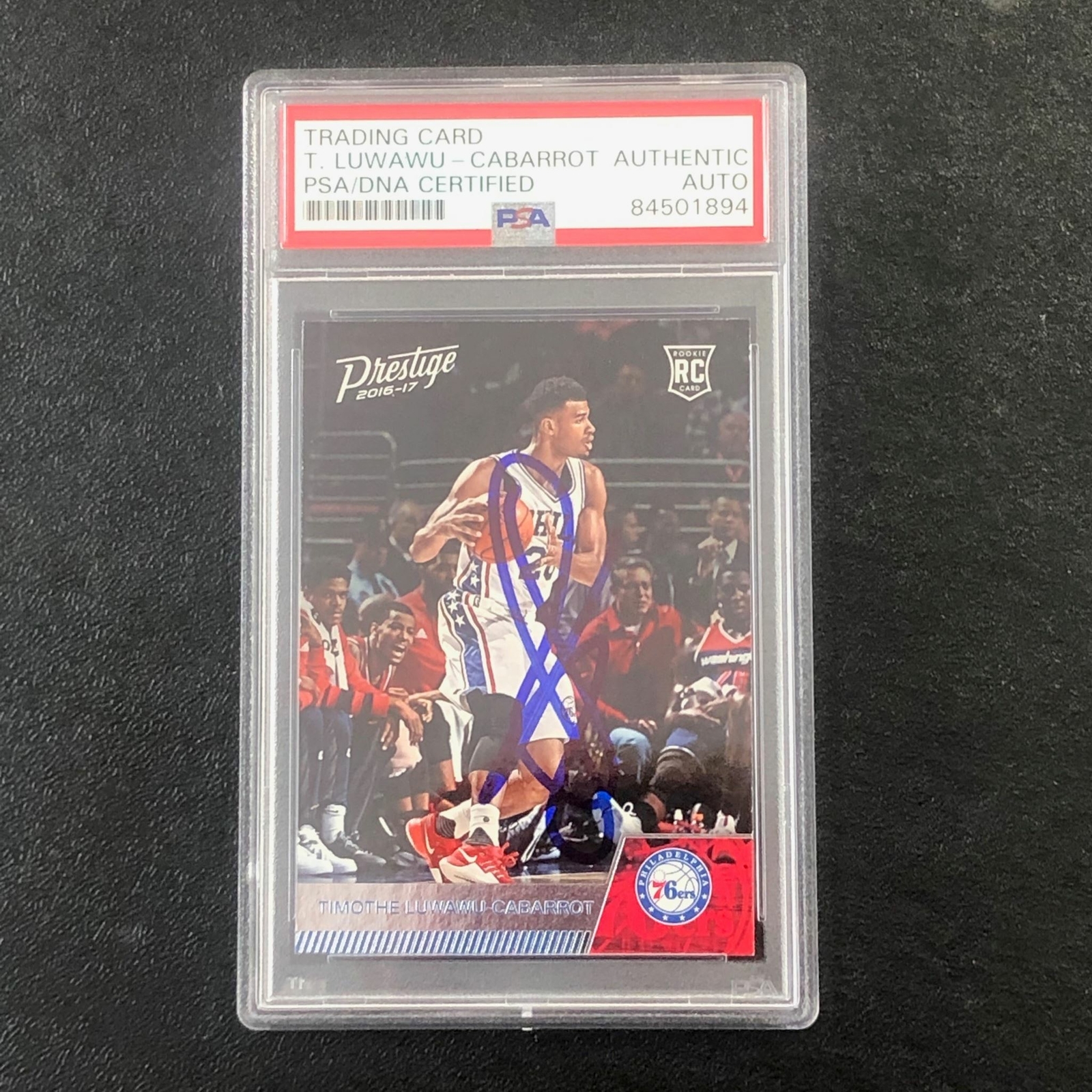 2016-17 Panini Prestige #172 Timothe Luwawu-Cabarrot Signed Card AUTO PSA Slabbe